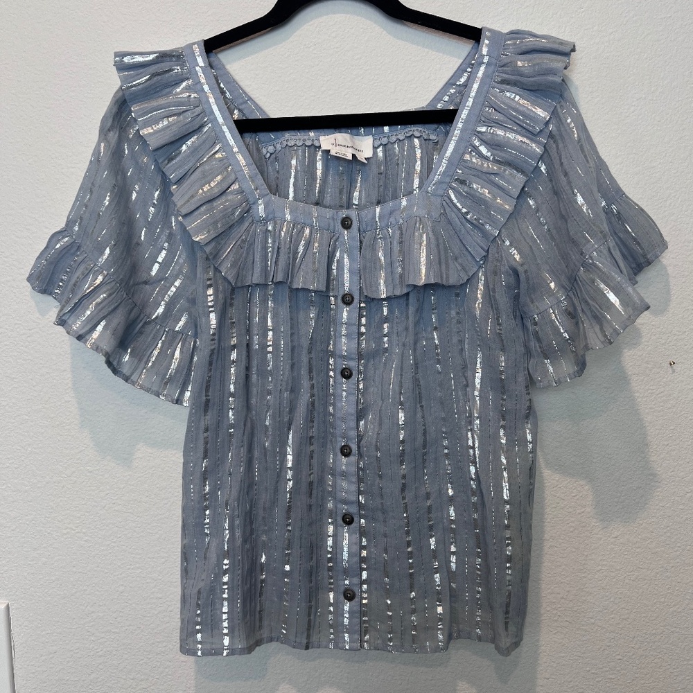 Anthropologie Shimmer Top